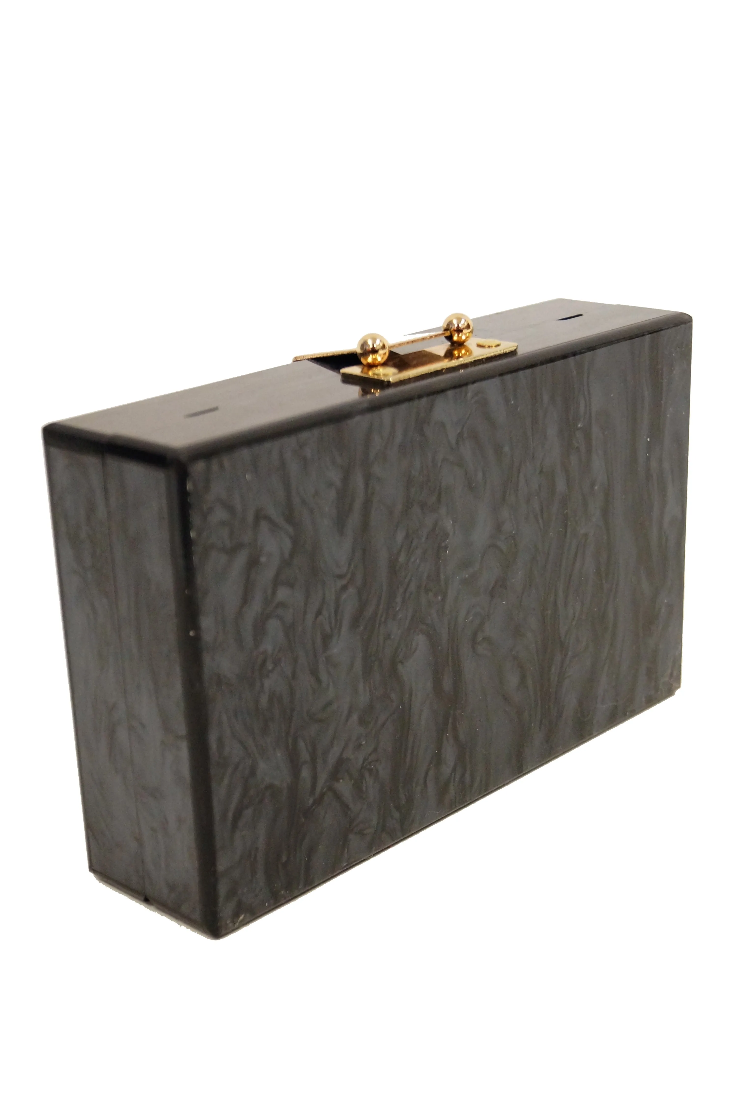 2016 Dolce & Gabbana Lucite Floral Box Purse