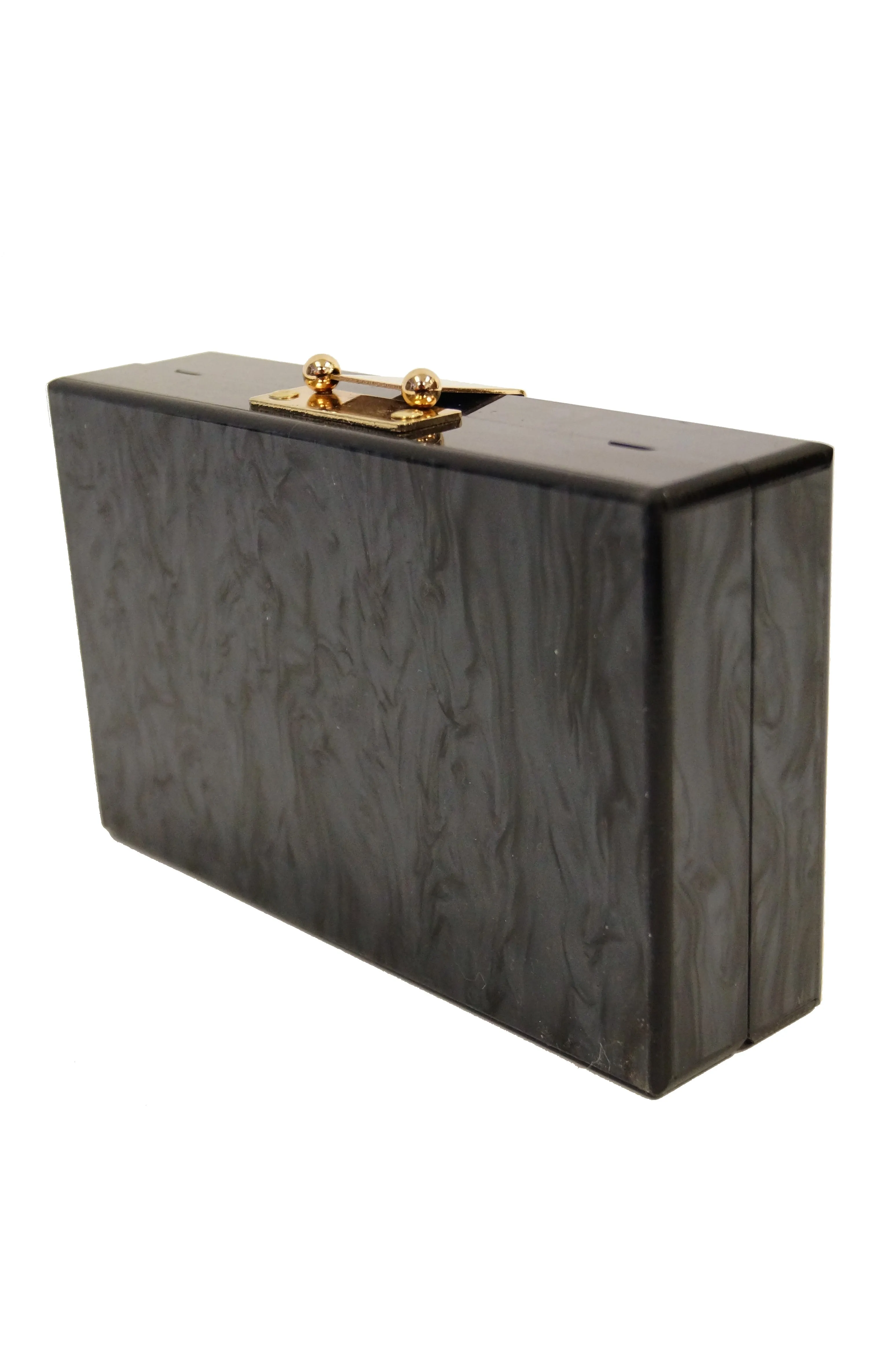 2016 Dolce & Gabbana Lucite Floral Box Purse