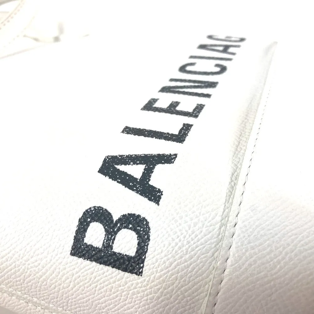 BALENCIAGA Shoulder Bag 596159 leather white logo Ville XXS Women Used