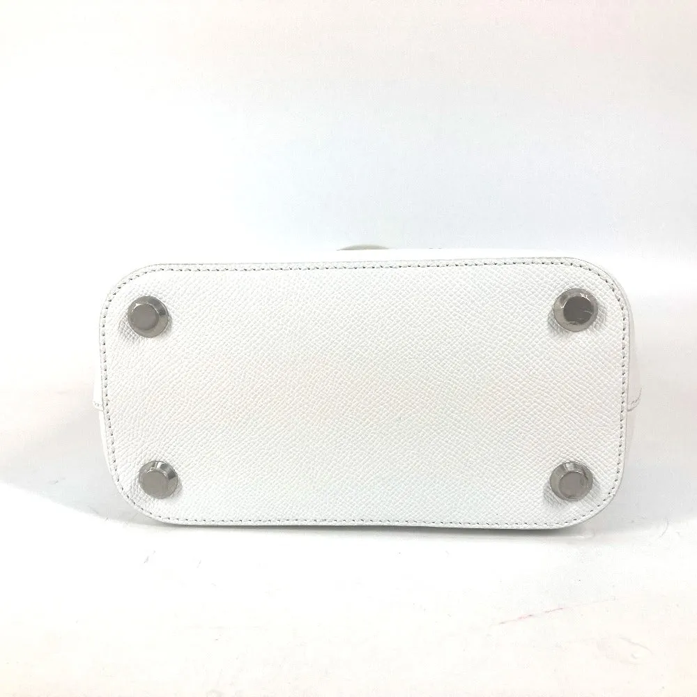 BALENCIAGA Shoulder Bag 596159 leather white logo Ville XXS Women Used