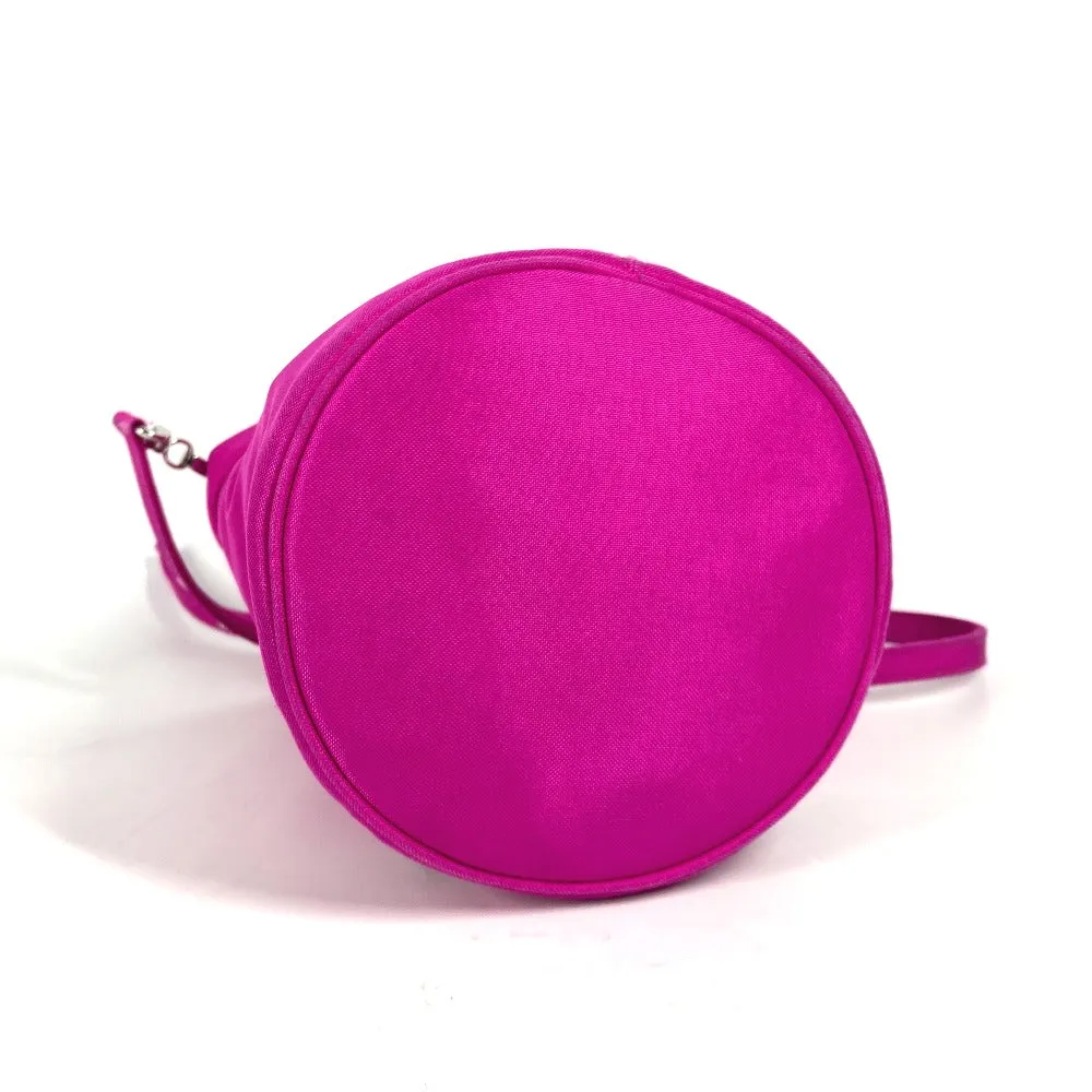 BALENCIAGA Shoulder Bag 619458 Nylon pink Wheel XS Drawstring Bucket