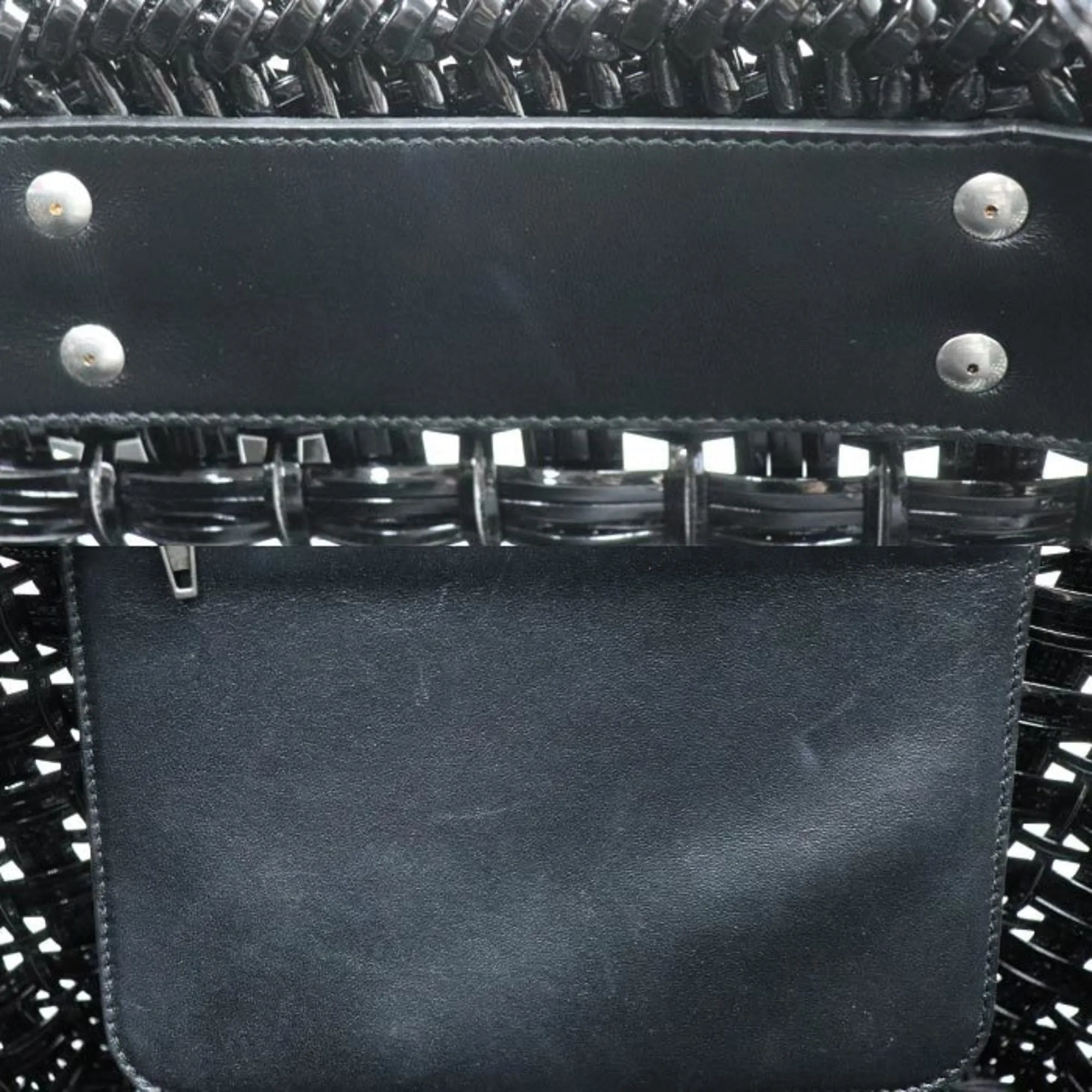 Balenciaga Vinyl Basket Shoulder Bag (Pre-Owned)