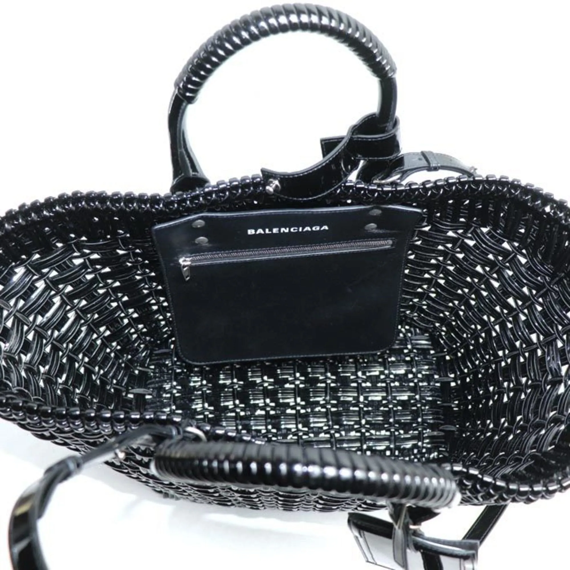 Balenciaga Vinyl Basket Shoulder Bag (Pre-Owned)