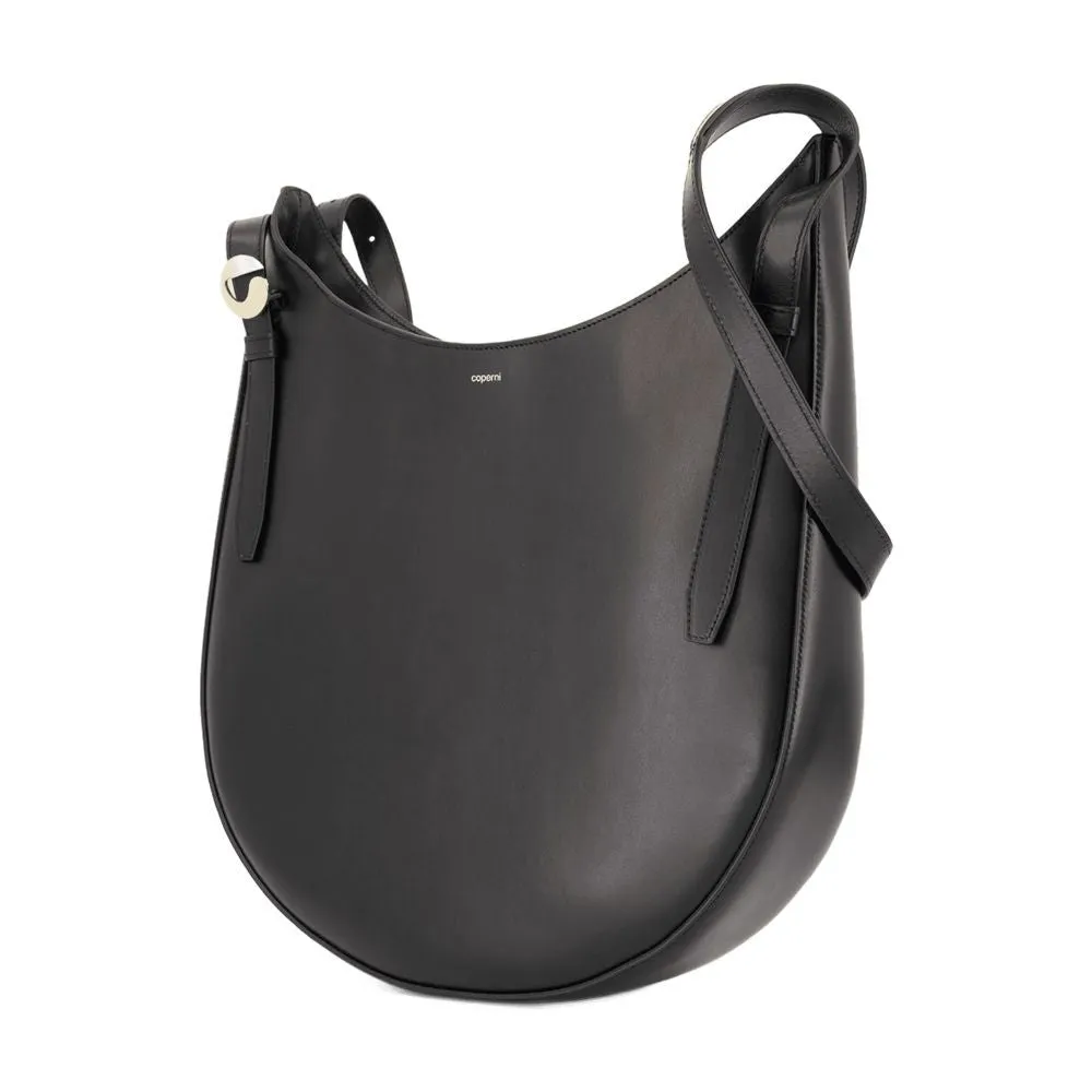 Belt Shoulder Bag - Leather - Black