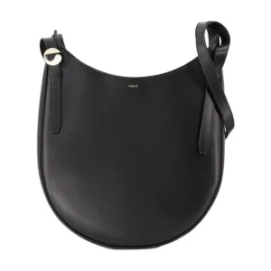 Belt Shoulder Bag - Leather - Black