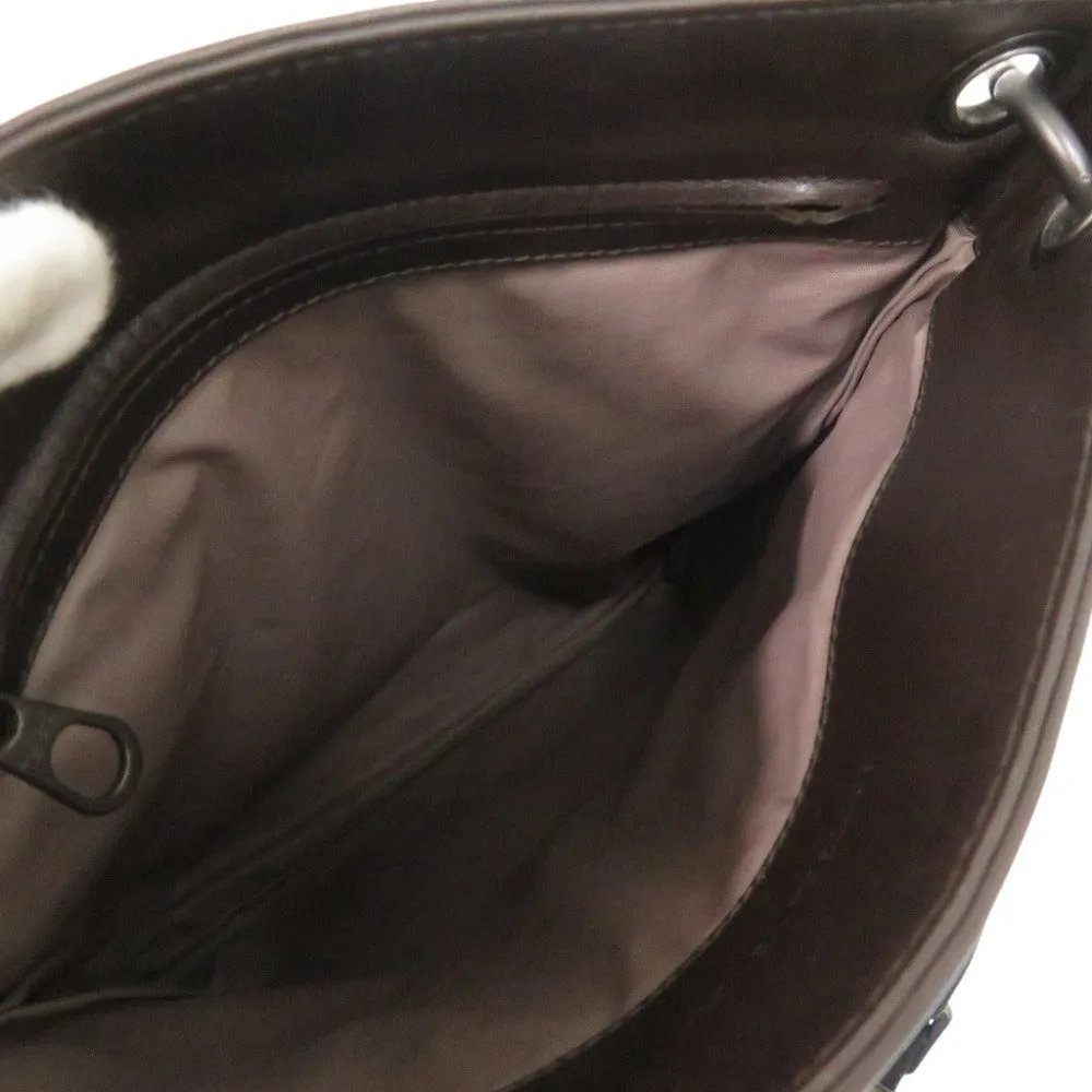 BOTTEGAVENETA Shoulder Bag B05376461C leather Dark brown INTRECCIATO