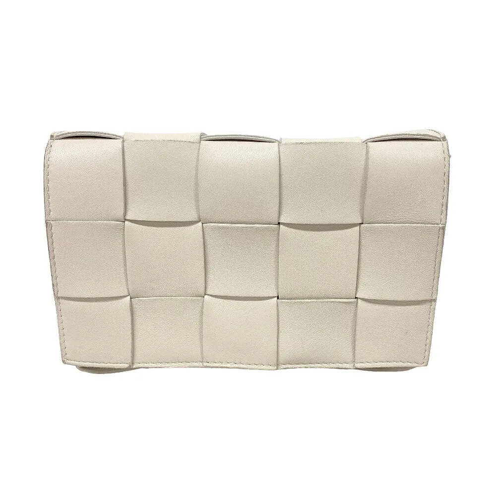 BOTTEGAVENETA Shoulder Bag leather white cassette Women Used
