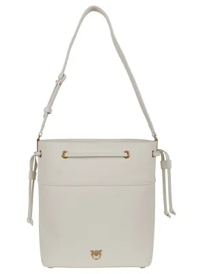 Bucket-Style Shoulder Bag In Tumbled Leather