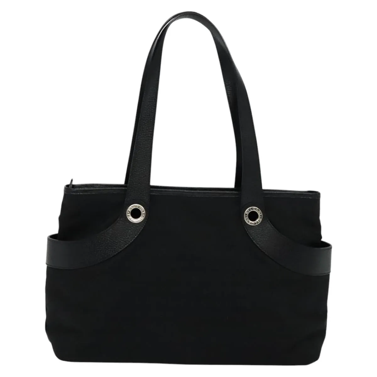 Bulgari Logo Mania Canvas Shoulder Bag (Pre-Owned)