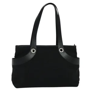 Bulgari Logo Mania Canvas Shoulder Bag (Pre-Owned)