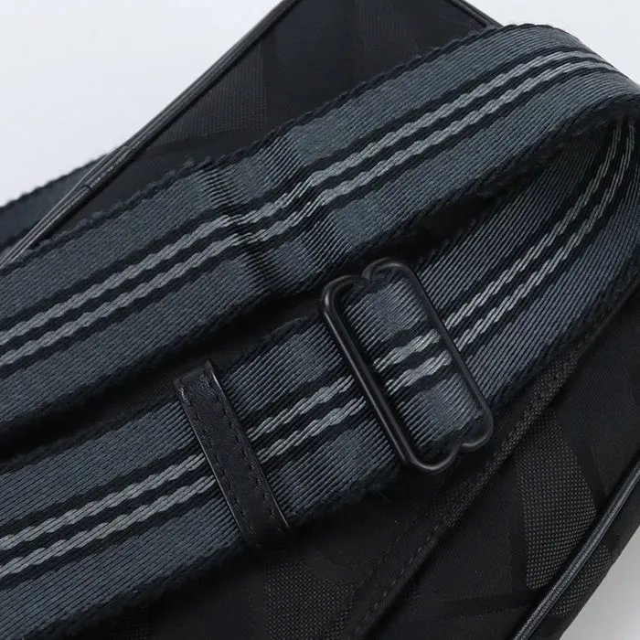 BURBERRY 8043708 Shoulder Bag TB monogram polyester,Cotton, Leather black mens(unisex)