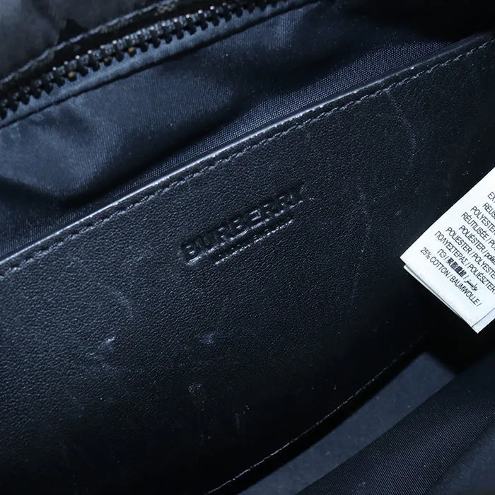 BURBERRY 8043708 Shoulder Bag TB monogram polyester,Cotton, Leather black mens(unisex)