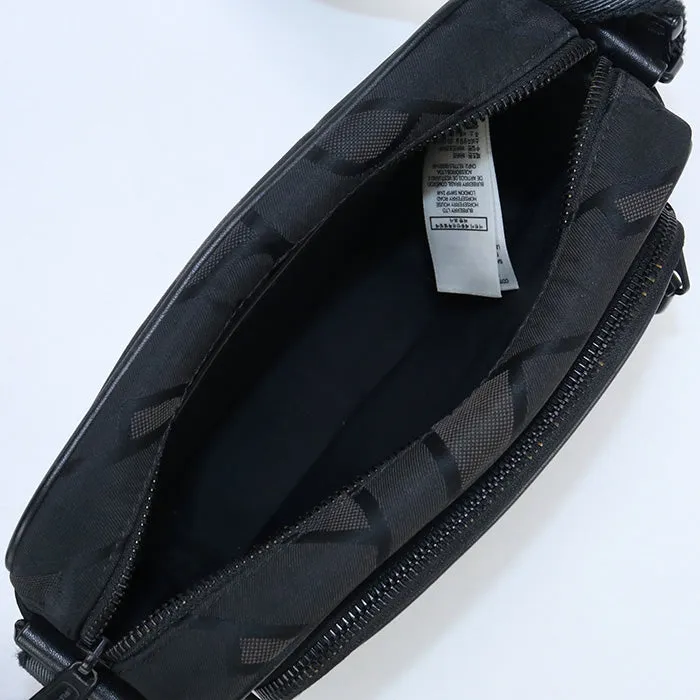BURBERRY 8043708 Shoulder Bag TB monogram polyester,Cotton, Leather black mens(unisex)