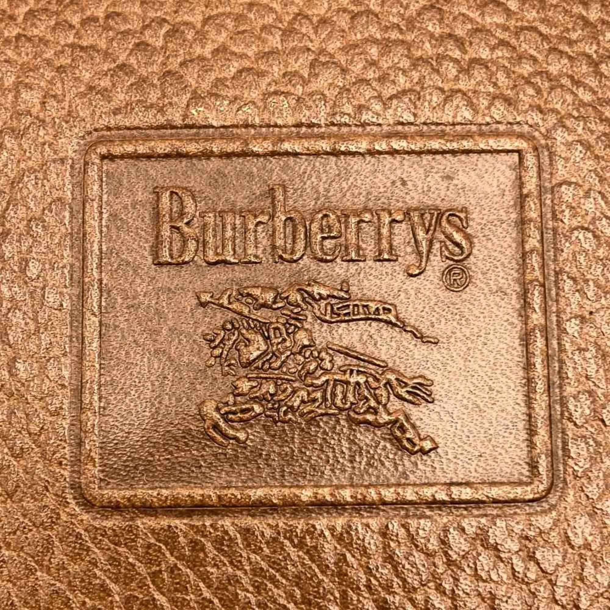 Burberry Camel Leather Shoulder Bag (Pre-Owned)