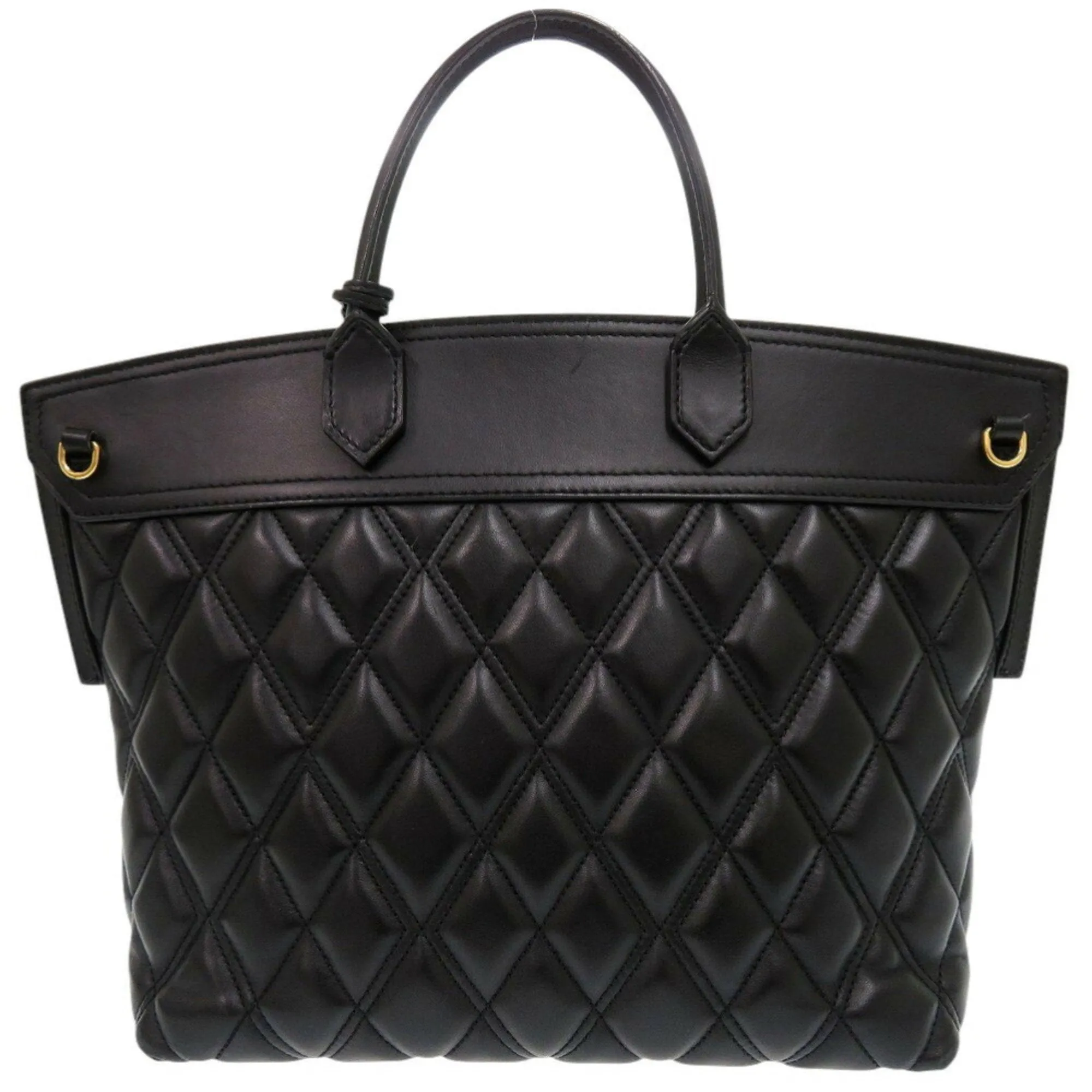 Burberry Leather Handbag Shoulder Bag (Pre-Owned)