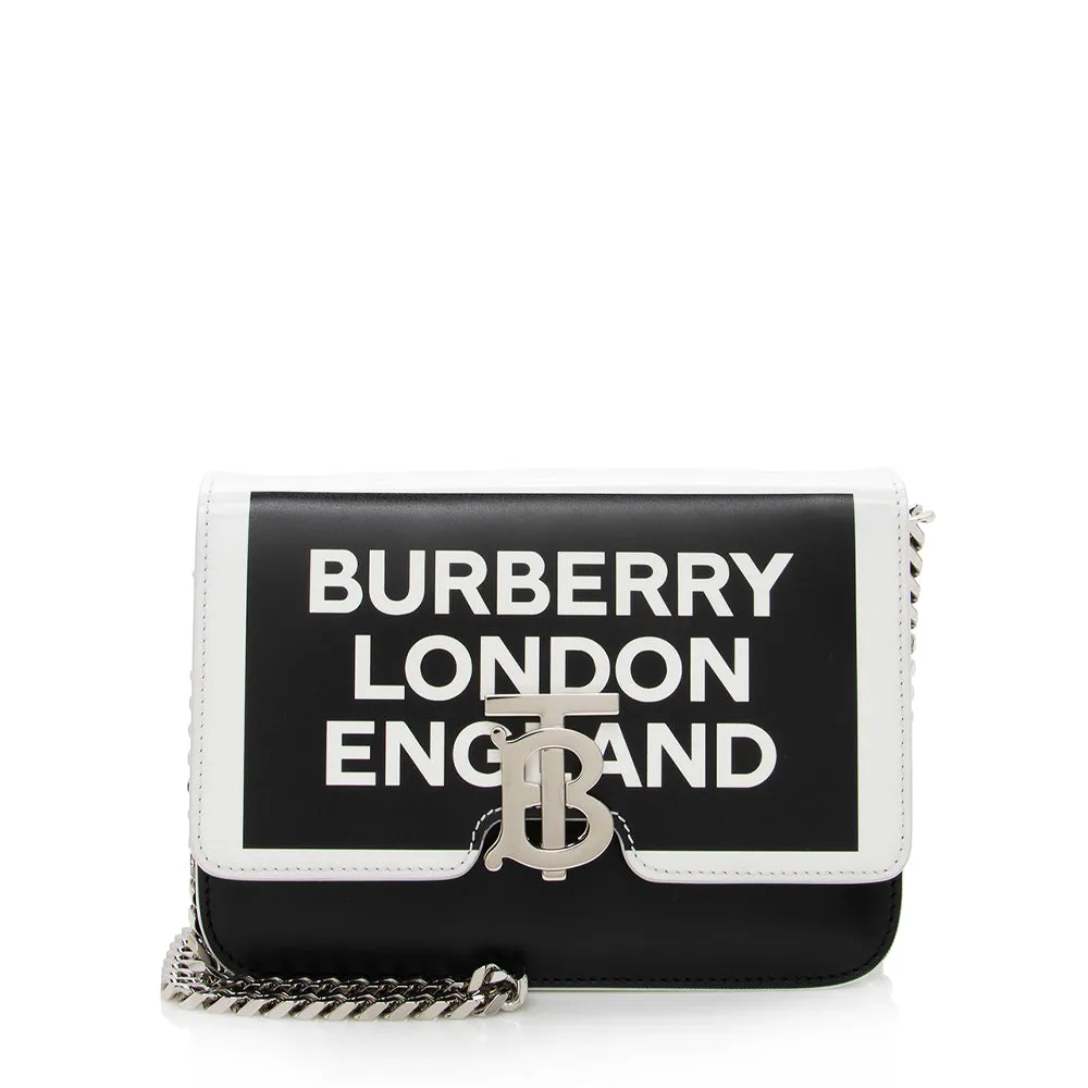 Burberry Leather Logo TB Shoulder Bag