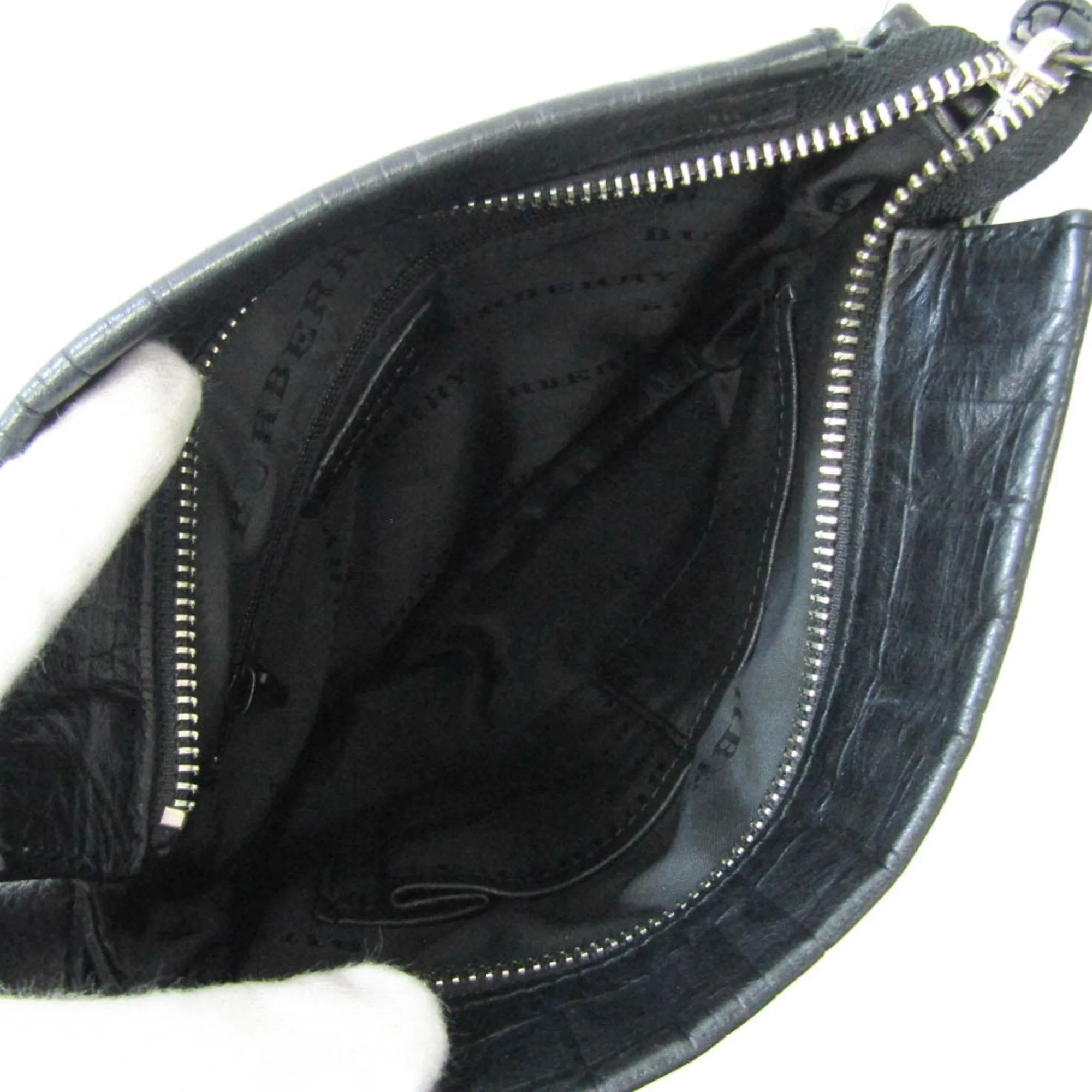 Burberry  Leather Shoulder Bag (Pre-Owned)
