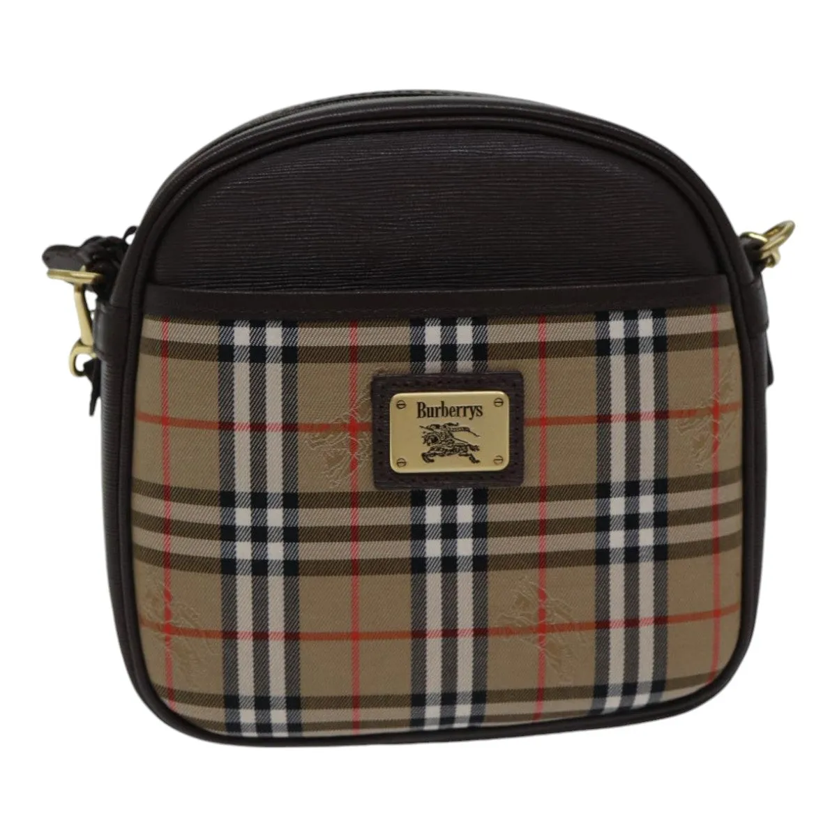 Burberry Nova Check  Canvas Shoulder Bag (Pre-Owned)
