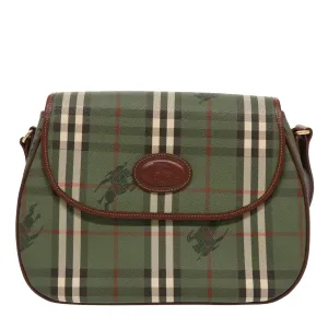Burberry Nova Check  Canvas Shoulder Bag (Pre-Owned)