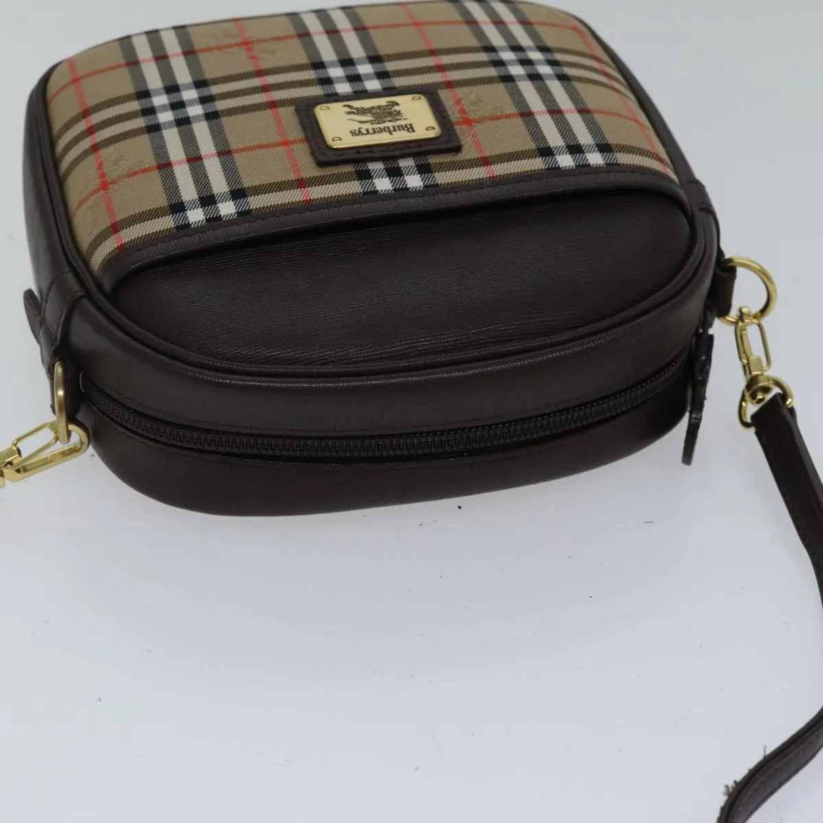 Burberry Nova Check  Canvas Shoulder Bag (Pre-Owned)
