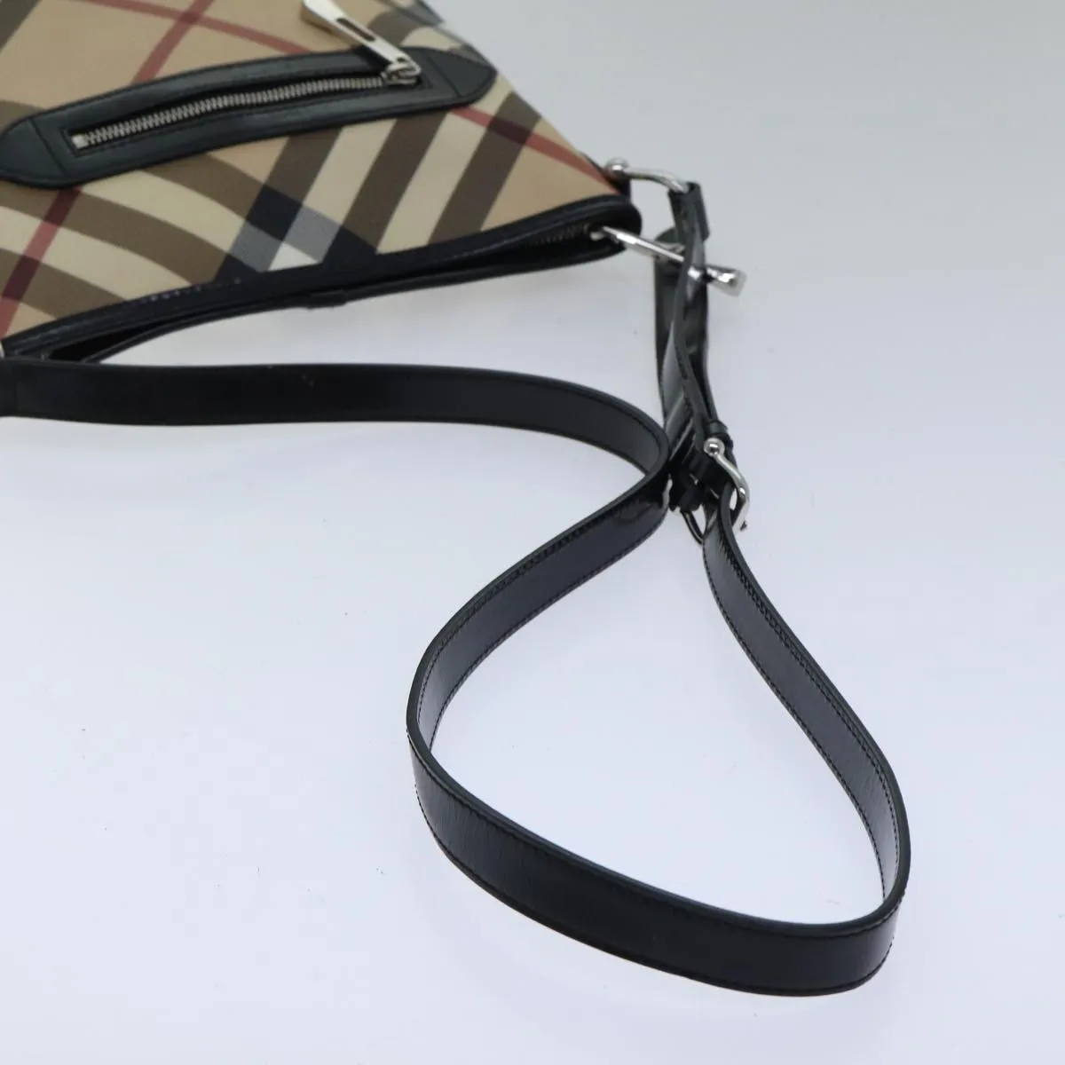 Burberry Nova Check  Canvas Shoulder Bag (Pre-Owned)