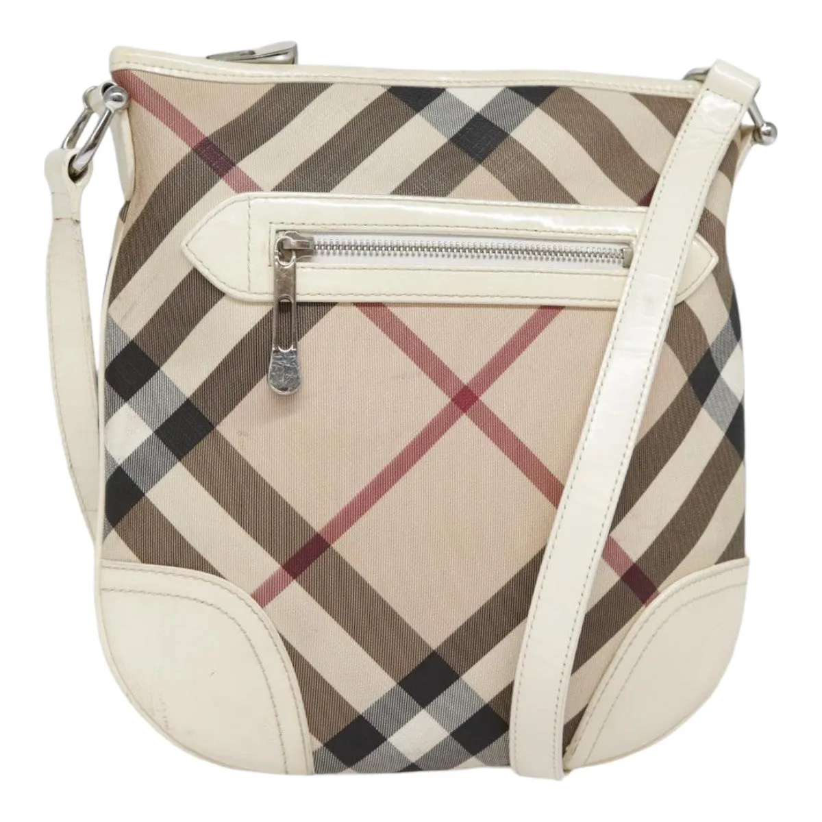Burberry Nova Check  Canvas Shoulder Bag (Pre-Owned)