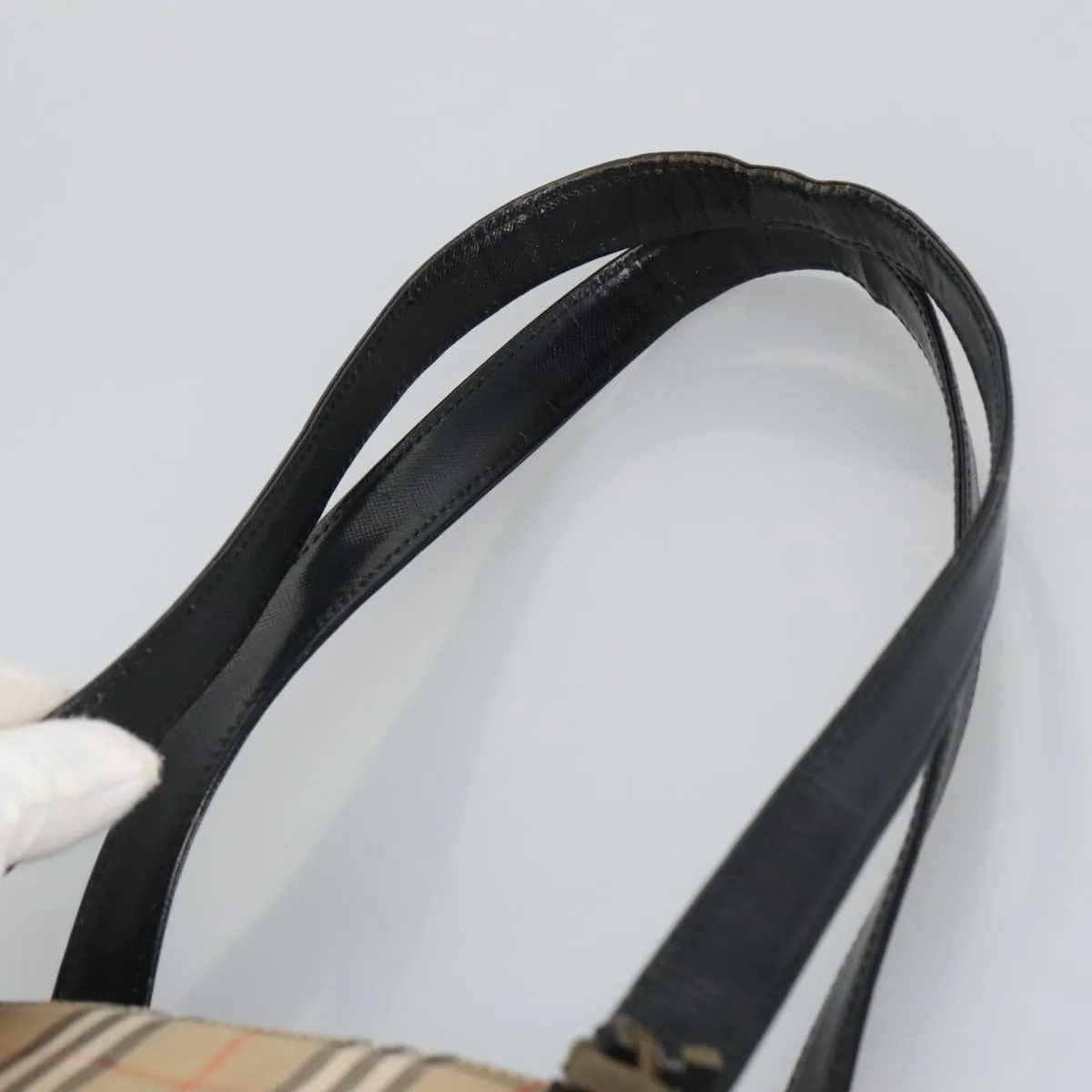Burberry Nova Check  Canvas Shoulder Bag (Pre-Owned)