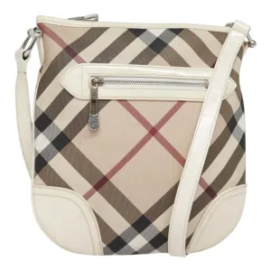 Burberry Nova Check  Canvas Shoulder Bag (Pre-Owned)
