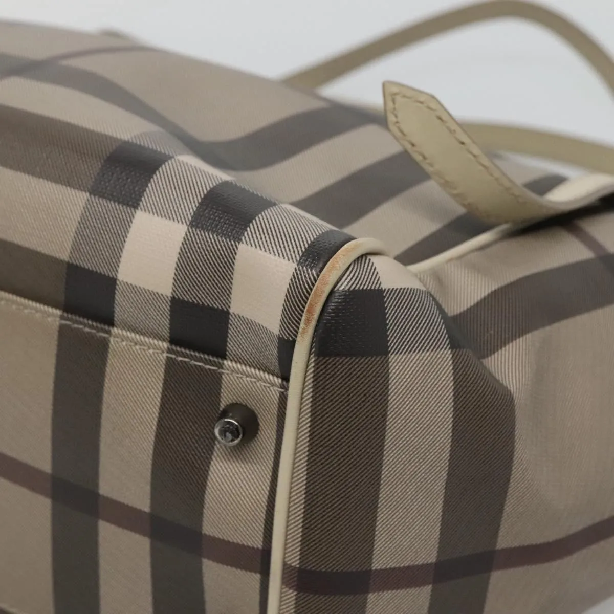 Burberry Nova Check Canvas Shoulder Bag (Pre-Owned)