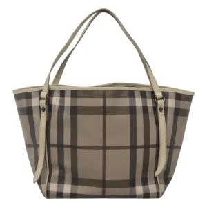 Burberry Nova Check Canvas Shoulder Bag (Pre-Owned)