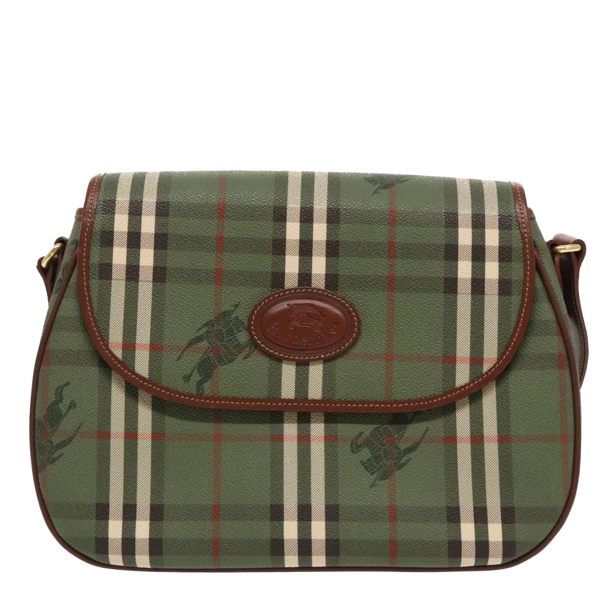 Burberry Nova Check  Canvas Shoulder Bag (Pre-Owned)