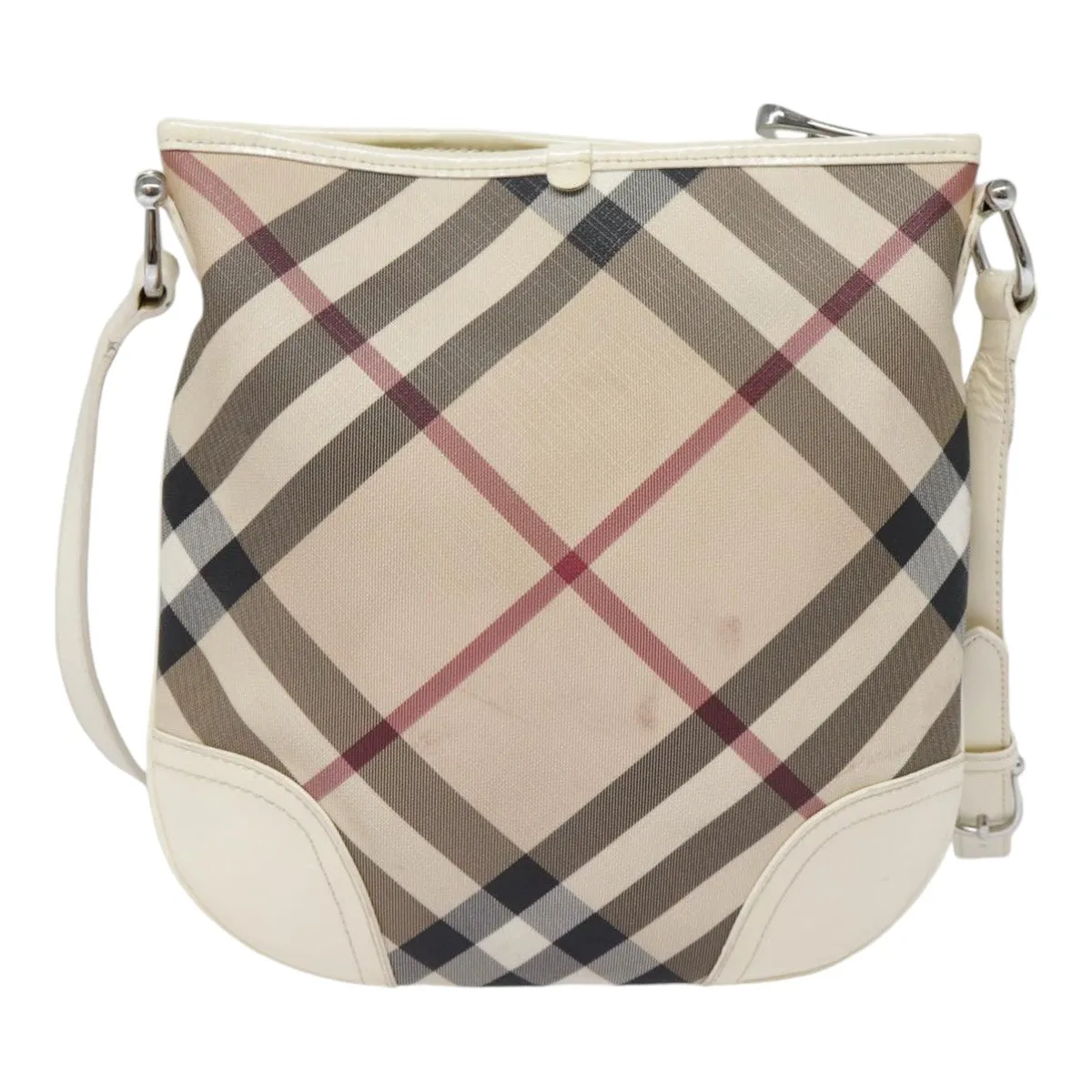 Burberry Nova Check  Canvas Shoulder Bag (Pre-Owned)
