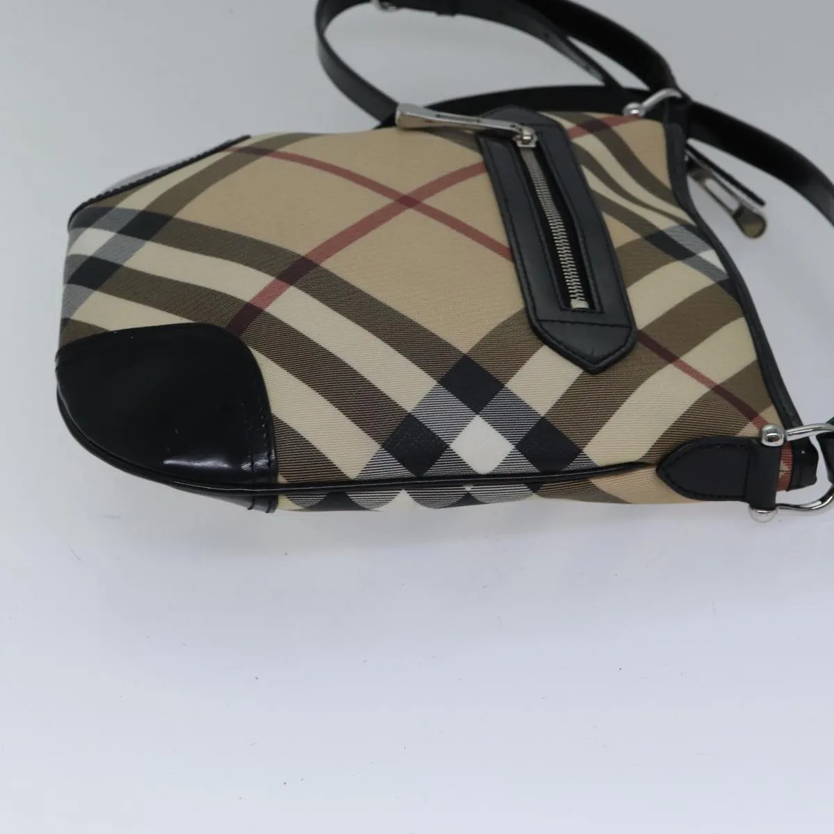 Burberry Nova Check  Canvas Shoulder Bag (Pre-Owned)