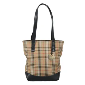 Burberry Nova Check  Canvas Shoulder Bag (Pre-Owned)