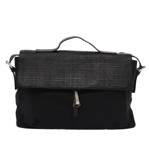 Burberry Nova Check  Leather Shoulder Bag (Pre-Owned)