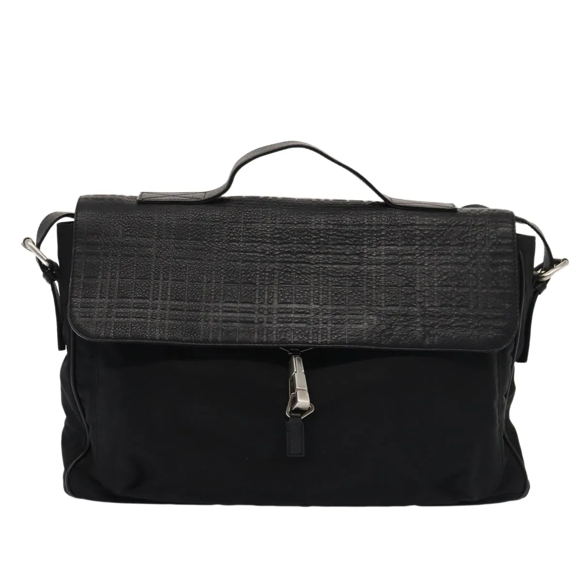 Burberry Nova Check  Leather Shoulder Bag (Pre-Owned)