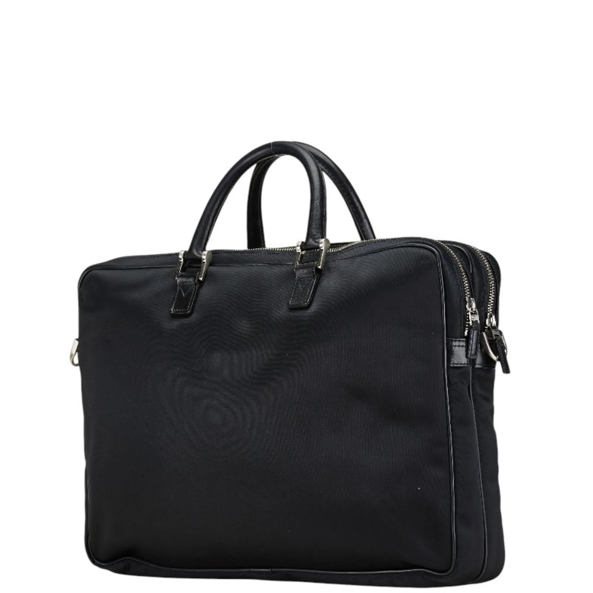 Burberry Nylon Leather Shoulder Bag (Pre-Owned)