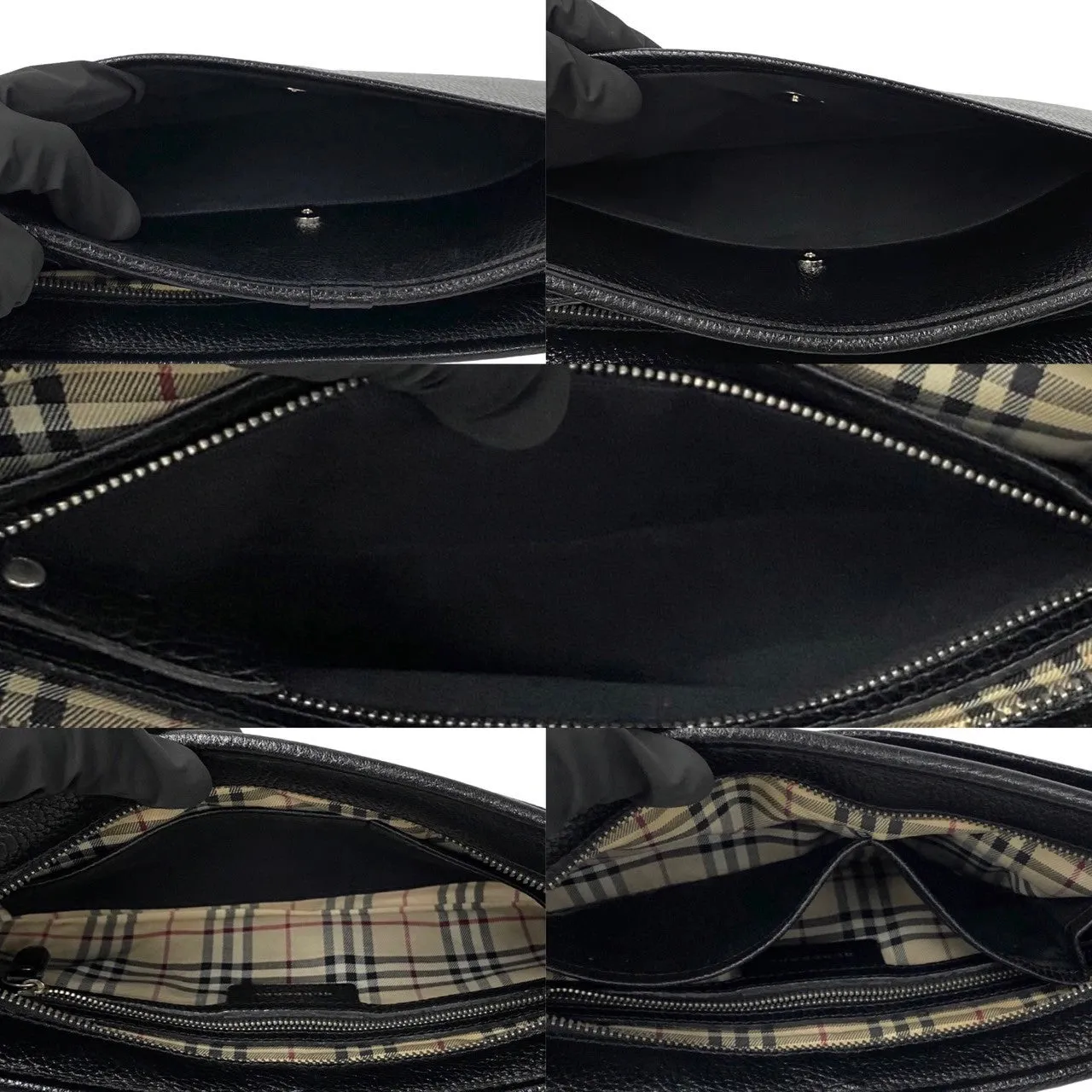 BURBERRY Shoulder Bag leather black