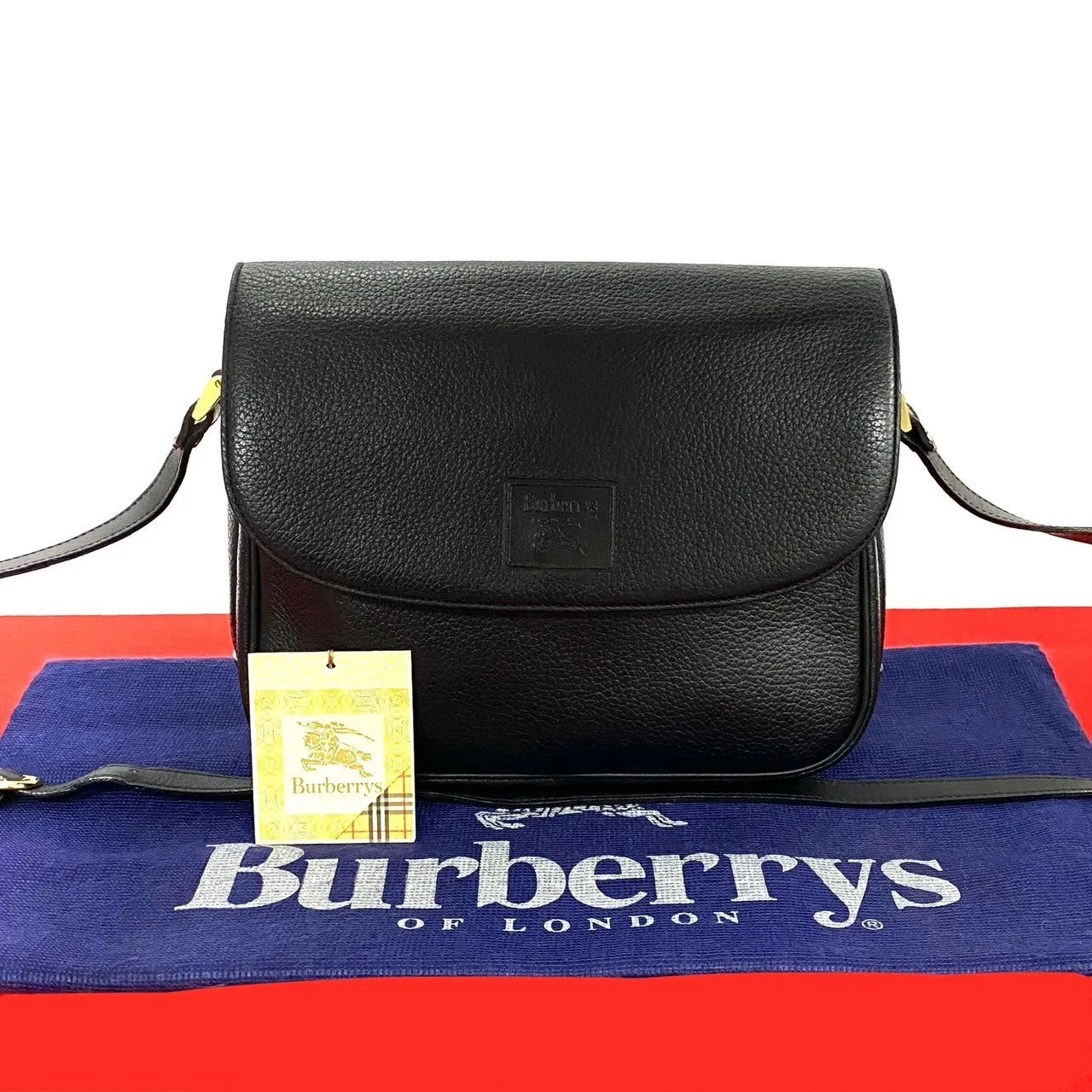 BURBERRY Shoulder Bag leather black
