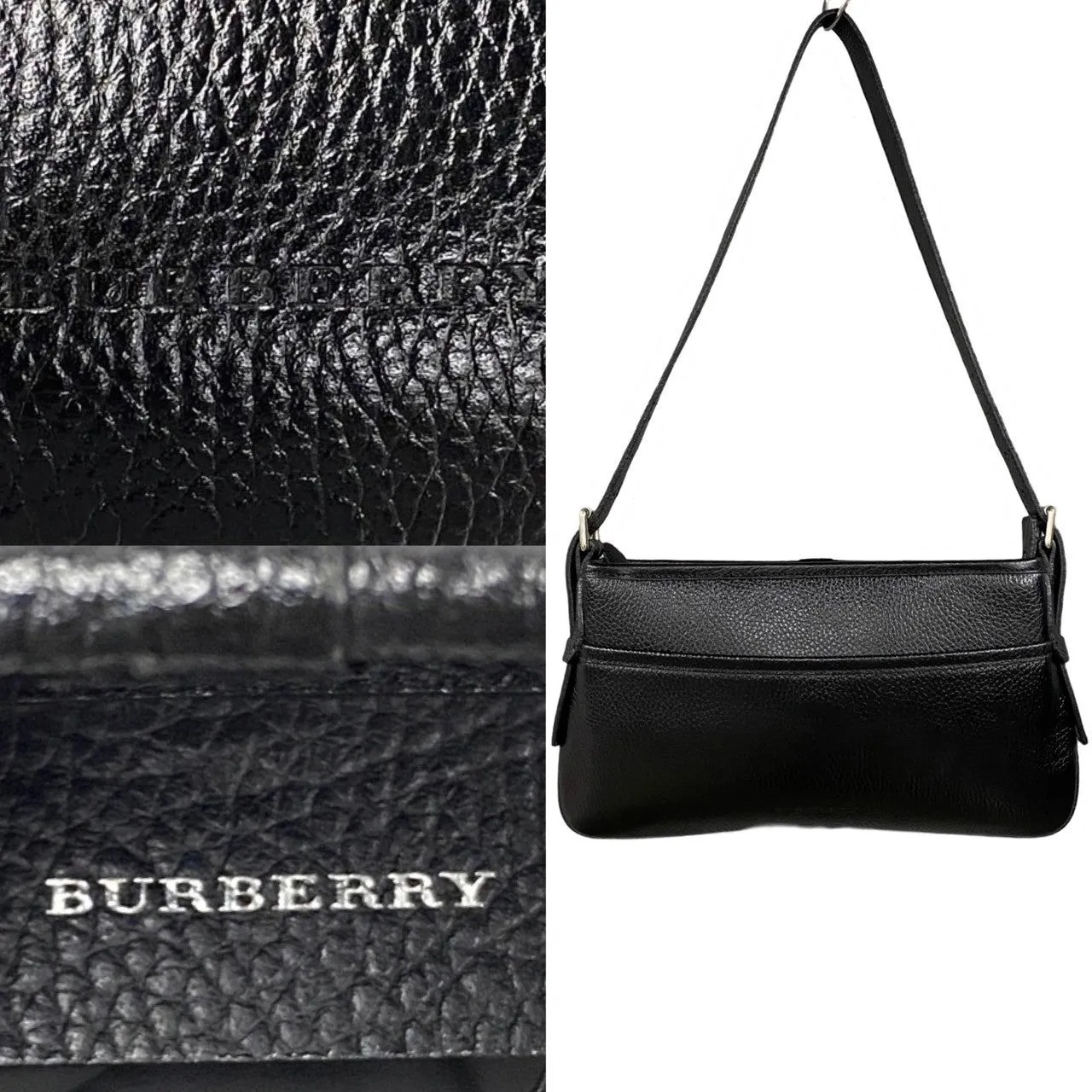 BURBERRY Shoulder Bag leather black