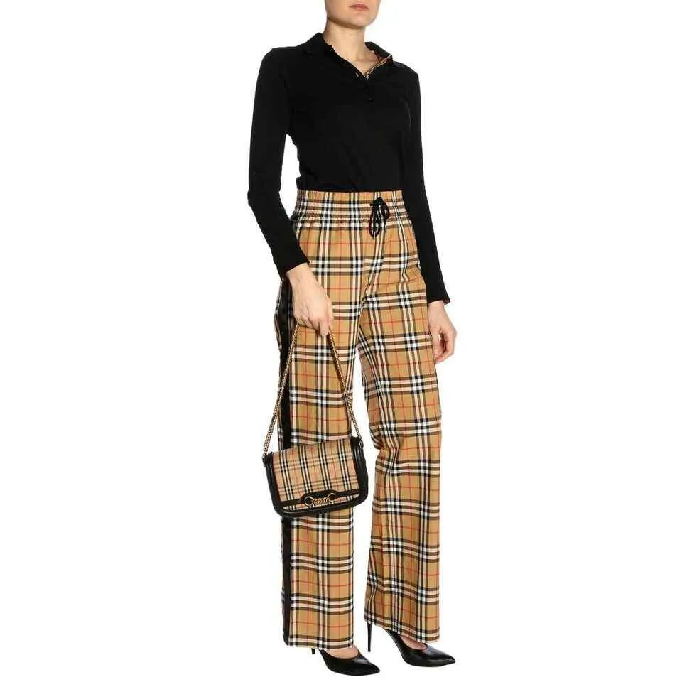 Burberry Women's House Check CanvasChain Link Shoulder Bag