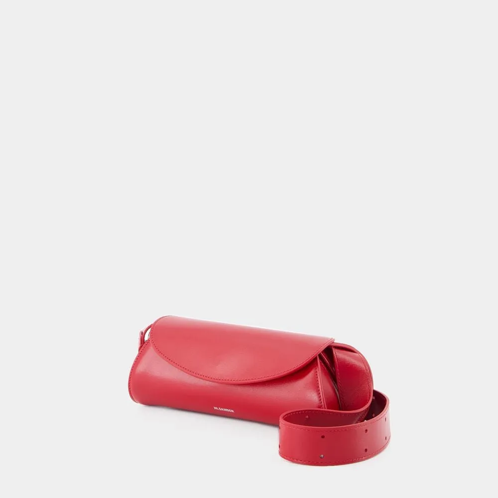 Cannolo Mini Purse - Leather - Red