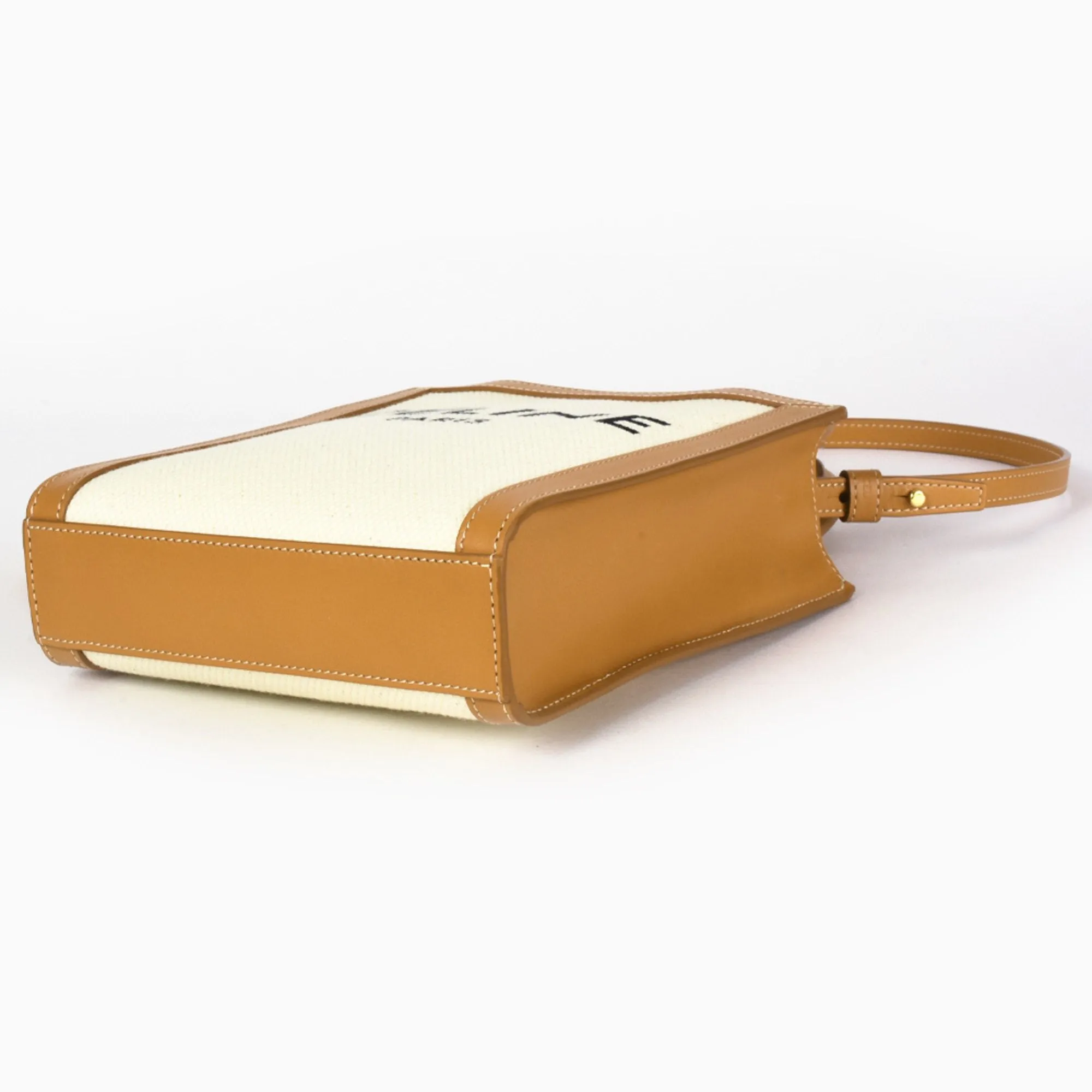 Celine  Canvas Leather Shoulder Bag (Pre-Owned)