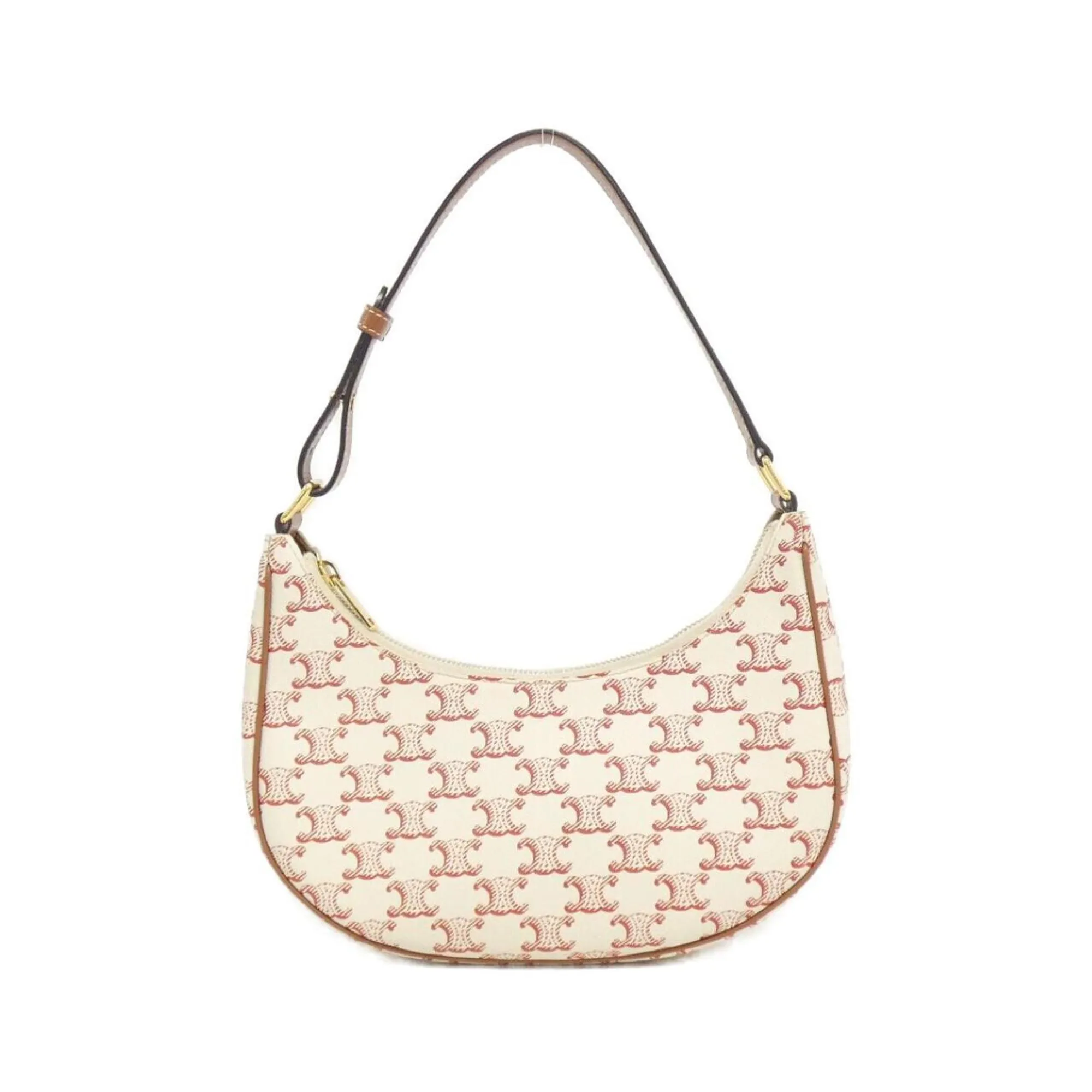 Celine Canvas Leather Shoulder Bag (Pre-Owned)