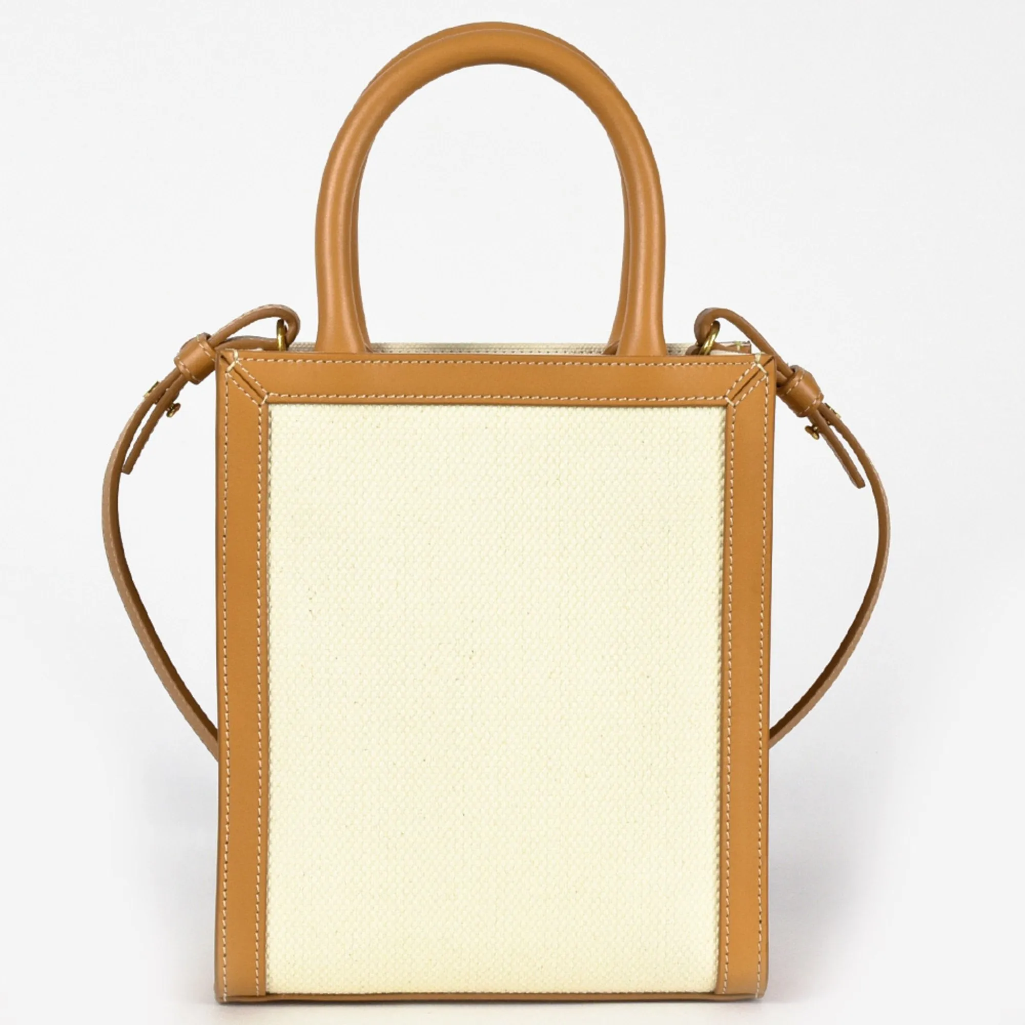 Celine  Canvas Leather Shoulder Bag (Pre-Owned)