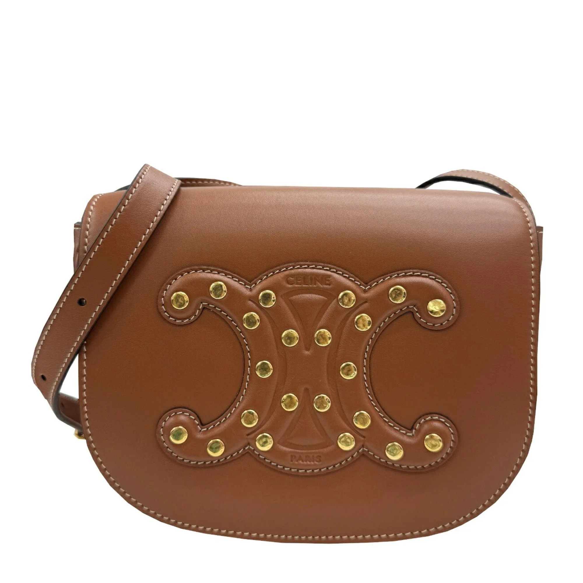 Celine Leather Shoulder Bag (Pre-Owned)