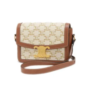Celine  Pvc Canvas Leather Shoulder Bag (Pre-Owned)