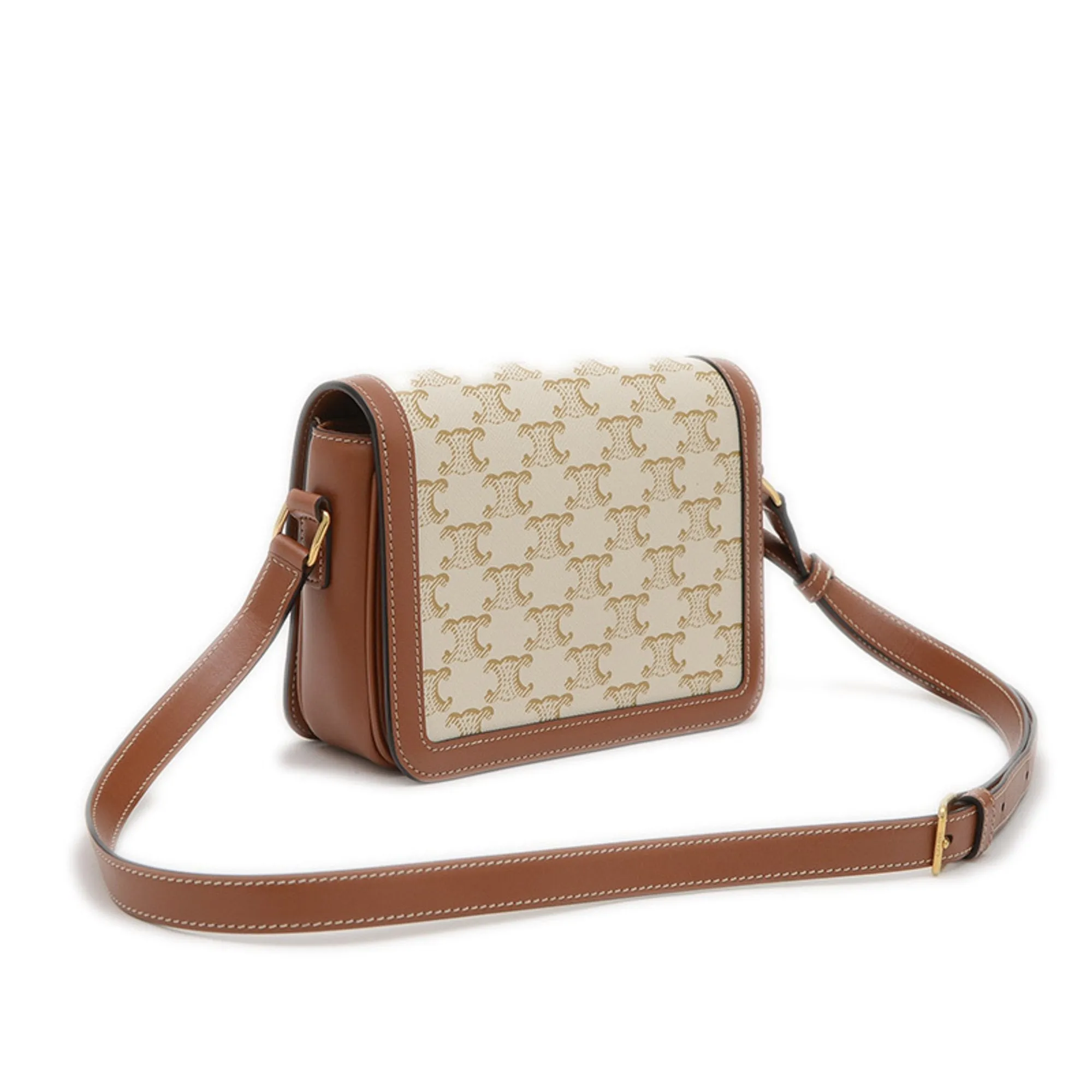 Celine  Pvc Canvas Leather Shoulder Bag (Pre-Owned)