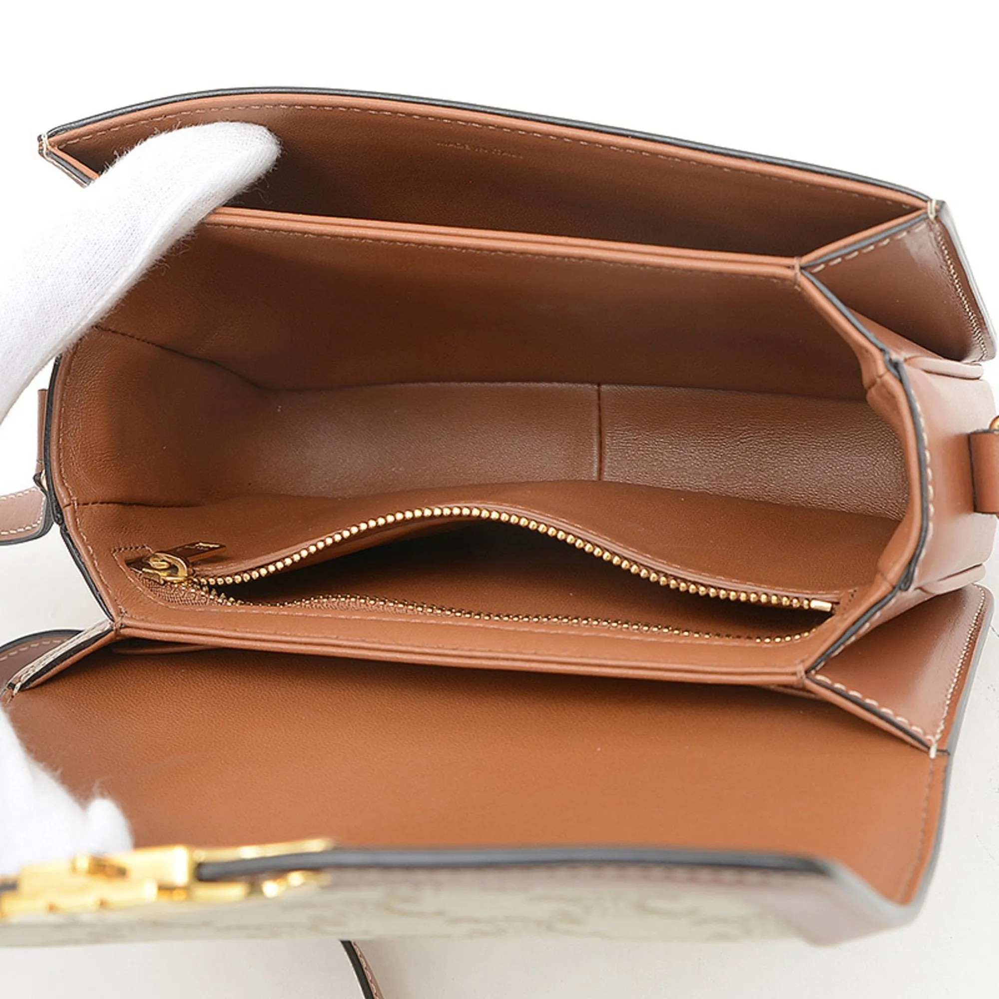 Celine  Pvc Canvas Leather Shoulder Bag (Pre-Owned)