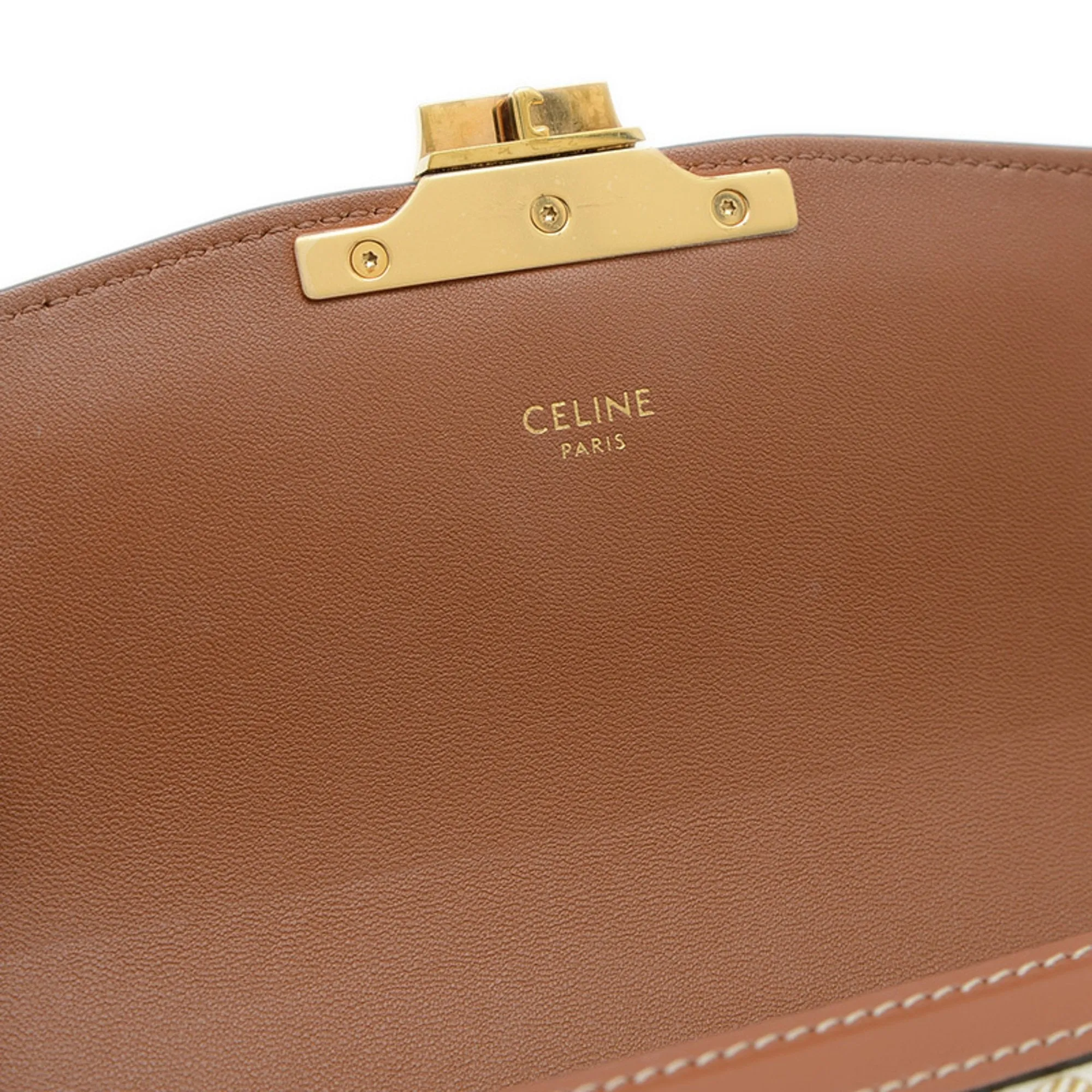Celine  Pvc Canvas Leather Shoulder Bag (Pre-Owned)